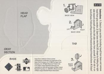 1998 Collector's Choice - Mini Bobbing Heads #26 Alex Rodriguez Back