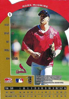 1998 Donruss Preferred - Seating #16 Mark McGwire Back