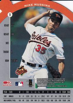 1998 Donruss Preferred - Seating #33 Mike Mussina Back