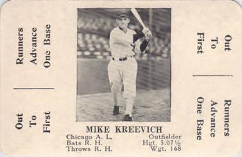 1936 S&S Games The National Game #NNO Mike Kreevich Front
