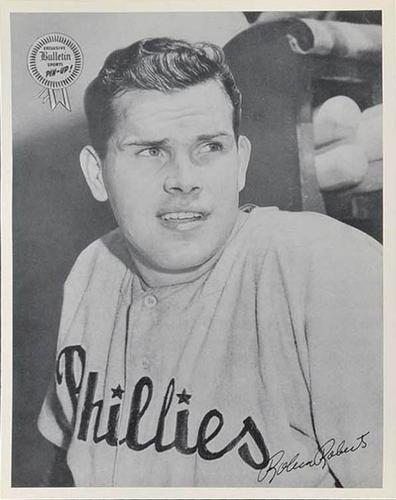 1950 Philadelphia Bulletin Pin-Ups Philadelphia Phillies #NNO Robin Roberts Front