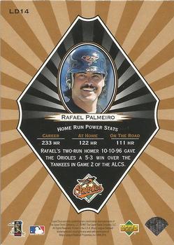 1997 Upper Deck - Long Distance Connection #LD14 Rafael Palmeiro Back