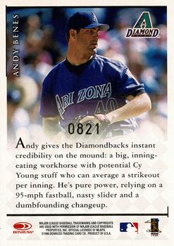 1998 Donruss Signature - Signature Series Millennium Marks Autographs #NNO Andy Benes Back