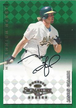 1998 Donruss Signature - Signature Series Millennium Marks Autographs #NNO Jason Giambi Front