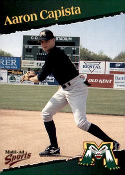 1998 Multi-Ad Michigan Battle Cats #8 Aaron Capista Front