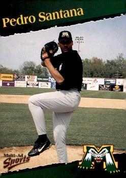 1998 Multi-Ad Michigan Battle Cats #27 Pedro Santana Front