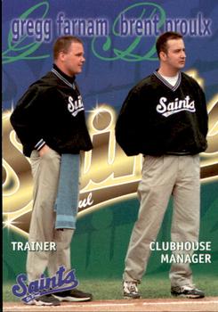 1998 St. Paul Saints #NNO Gregg Farnham / Brent Proulx Front