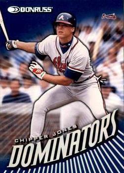 1998 Donruss - Dominators #17 Chipper Jones Front