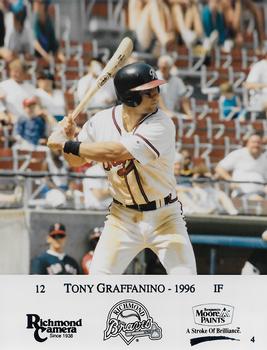 1996 Richmond Camera Richmond Braves #4 Tony Graffanino Front