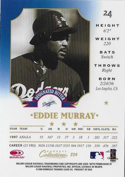 1998 Donruss Collections Leaf #224 Eddie Murray Back