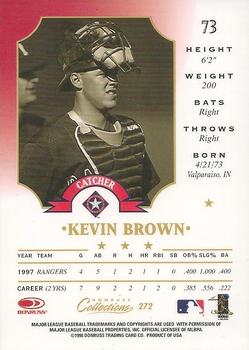 1998 Donruss Collections Leaf #272 Kevin Brown Back