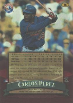 1998 Finest - No-Protectors Refractors #76 Carlos Perez Back