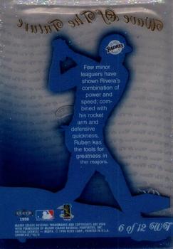1998 Flair Showcase - Wave of the Future #6 WF Ruben Rivera Back