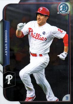 2015 Bowman Chrome #28 Chase Utley Front