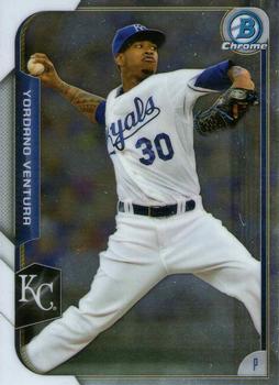 2015 Bowman Chrome #132 Yordano Ventura Front