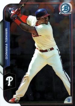 2015 Bowman Chrome #198 Maikel Franco Front