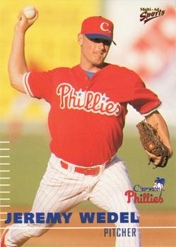 2000 Multi-Ad Clearwater Phillies #NNO Jeremy Wedel Front