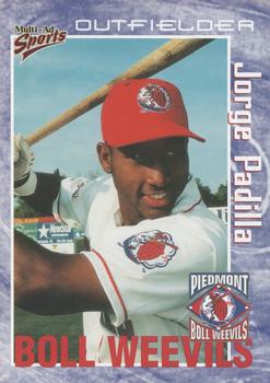 2000 Multi-Ad Piedmont Boll Weevils #35 Jorge Padilla Front