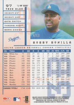 1998 Leaf Rookies & Stars - True Blue #97 Bobby Bonilla Back