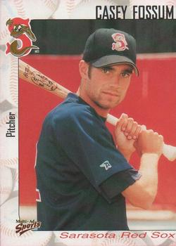 2000 Multi-Ad Sarasota Red Sox #2 Casey Fossum Front