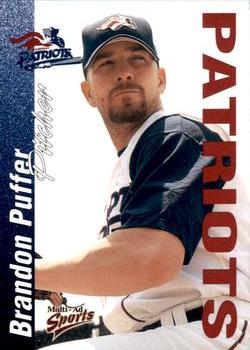 2000 Multi-Ad Somerset Patriots #21 Brandon Puffer Front