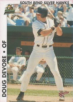 2000 Multi-Ad South Bend Silver Hawks #7 Doug DeVore Front