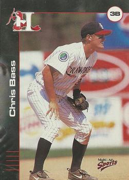 2001 Multi-Ad Hickory Crawdads #8 Chris Bass Front