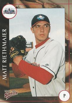 2001 Multi-Ad Lakewood BlueClaws #20 Matt Riethmaier Front