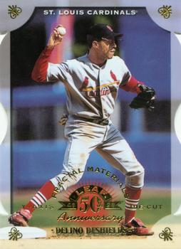 1998 Leaf - Fractal Materials Die Cuts #38 Delino DeShields Front