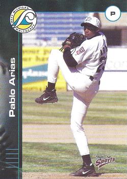 2001 Multi-Ad West Michigan Whitecaps #3 Pablo Arias Front