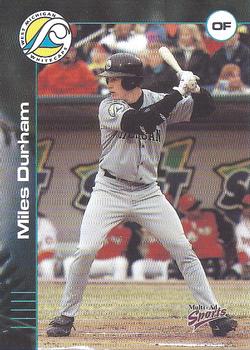 2001 Multi-Ad West Michigan Whitecaps #7 Miles Durham Front