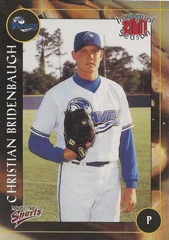 2001 Multi-Ad Wilmington Waves #4 Christian Bridenbaugh Front