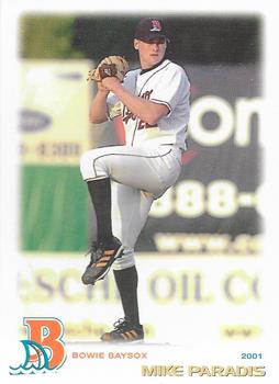 2001 Grandstand Bowie Baysox #NNO Mike Paradis Front