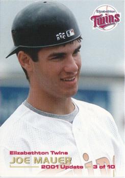 2001 Grandstand Elizabethton Twins Update #3 Joe Mauer Front