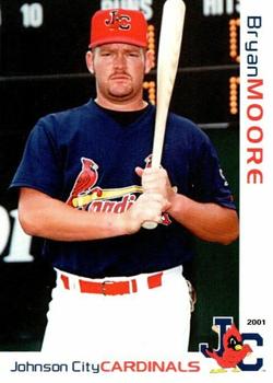 2001 Grandstand Johnson City Cardinals #NNO Bryan Moore Front