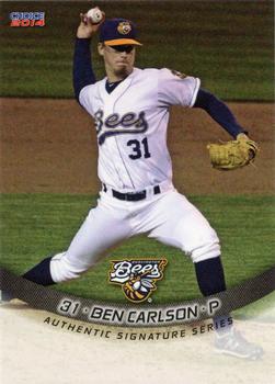 2014 Choice Burlington Bees #19 Ben Carlson Front