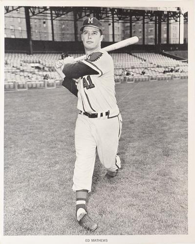 1961 Manny's Baseball Land Milwaukee Braves #NNO Ed Mathews Front