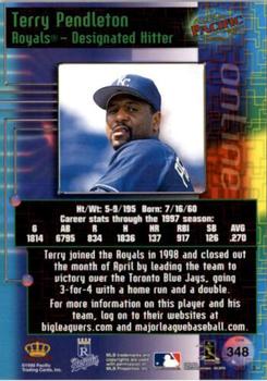 1998 Pacific Online - Red #348 Terry Pendleton Back
