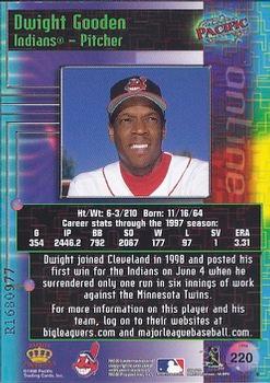1998 Pacific Online - Web Cards #220 Dwight Gooden Back