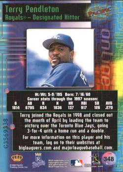 1998 Pacific Online - Web Cards #348 Terry Pendleton Back