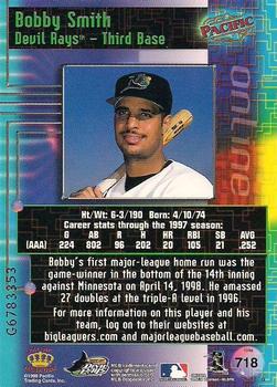 1998 Pacific Online - Web Cards #718 Bobby Smith Back