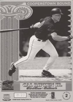 1998 Pacific Paramount - Cooperstown Bound Pacific Proofs #2 Cal Ripken Jr. Front
