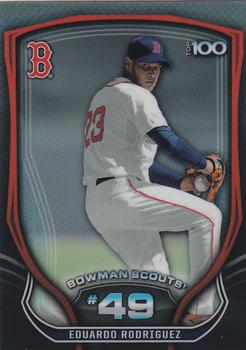 2015 Bowman - Bowman Scouts' Top 100 #BTP-49 Eduardo Rodriguez Front