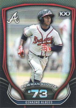 2015 Bowman - Bowman Scouts' Top 100 #BTP-73 Ozhaino Albies Front