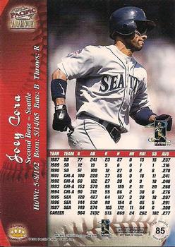 1998 Pacific Paramount - Copper #85 Joey Cora Back