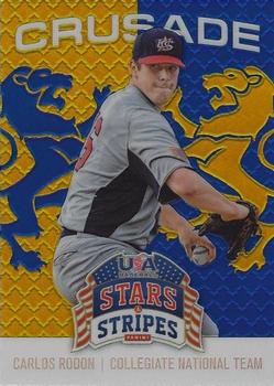 2015 Panini USA Baseball Stars & Stripes - Crusade Blue #18 Carlos Rodon Front