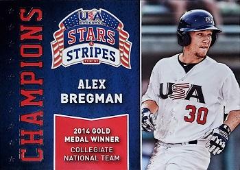 2015 Panini USA Baseball Stars & Stripes - Champions #3 Alex Bregman Front