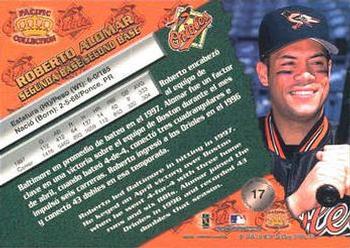 1998 Pacific - Platinum Blue #17 Roberto Alomar Back