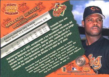 1998 Pacific - Red Threatt #20 Armando Benitez Back