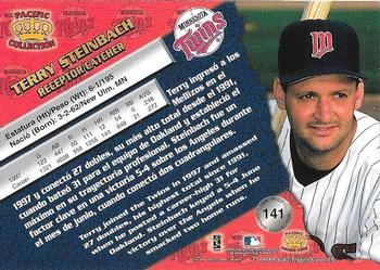 1998 Pacific - Silver #141 Terry Steinbach Back